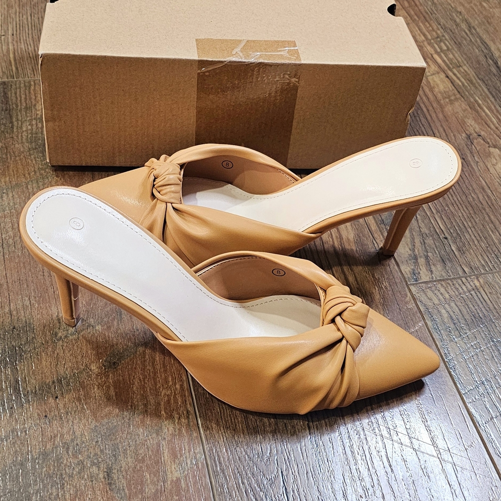 Elegant Tan Women's Heels